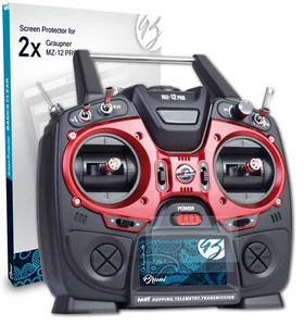 Bruni 2x Écran protecteur pour Graupner MZ-12 PRO Protecteur d'écran - Photo 1/4