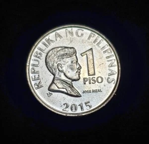 2015 PHILIPPINES 1 PISO CIRCULATED COIN - Picture 1 of 2
