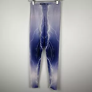 Black Milk Lightening Leggings Size S Stretch Yoga Workout Elastic Waist Fab - Foto 1 di 10