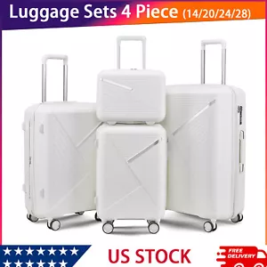 4 Piece Travel Luggage Sets - Expandable Lightweight Suitcase TSA Lock Suitcase - Picture 1 of 10