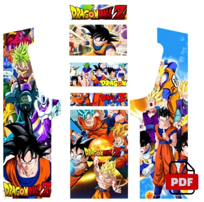 PDF à imprimer DRAGON BALL Z pour borne d'arcade MAME - Photo 1/4