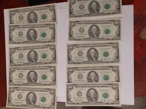 1993 $100 FRN 10 Consecutive GEM Uncirculated Crisp Authentic - Picture 1 of 7