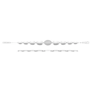 14K White Gold Certified Diamond Bracelet 3/8 Cttw, I-J Color, I2-I3 Clarity, 7" - Picture 1 of 5