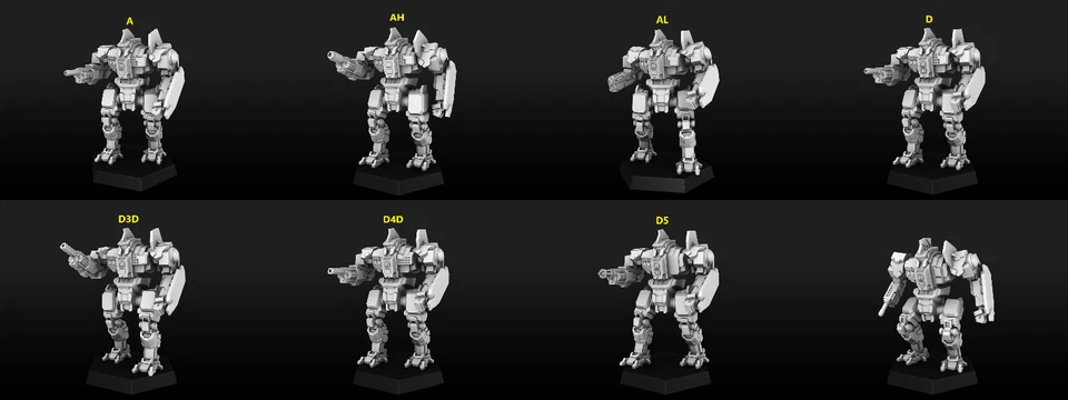 Mecanismo alternativo CN9 Centurion para miniaturas Battletech (PMW) ¡8 versiones! Foto 1 de 1