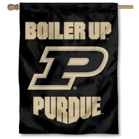Purdue Boilermakers Boiler Up Two Sided House Flag Cover