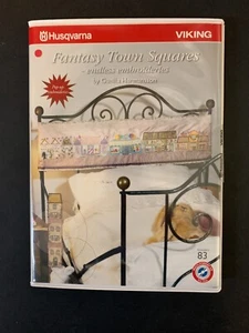 Husqvarna Viking Embroidery Disk Set (Designer 1 And PC) Fantasy Town Squares - Picture 1 of 3
