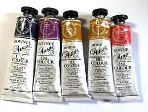 Daler Rowney artists oil colours job lot x 5 mixed colours unused. - Picture 1 of 1