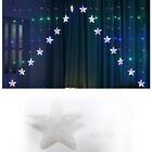 Party Garland Pentagram Star Curtain String Lights 16 LED Fairy Light Hanging