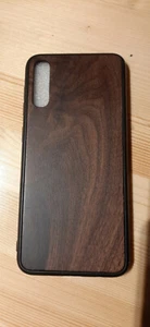 Handyschutzhülle Samsung A50 schwarz mit Walnussholz Case Edel neu OVP KWmobile - Bild 1 von 5