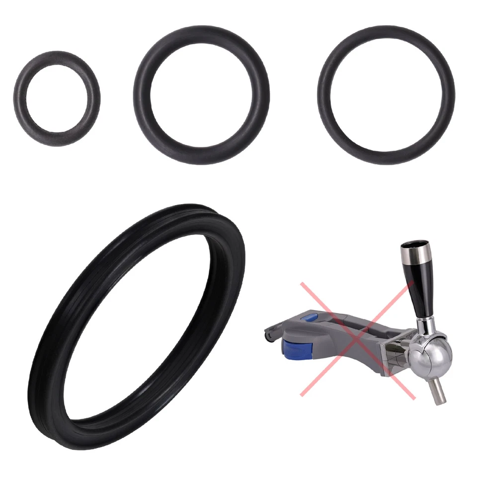 Set O-Ring Dichtung für Philips Perfect Draft 6L Bier Zapfanlage HD 3600 - 3720 - Bild 1 von 4