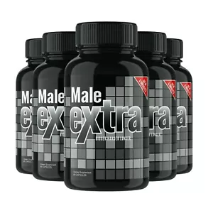 5-Pack Male Extra Pills Performance Supplement, MaleExtra for Men - 300 Capsules - Picture 1 of 5