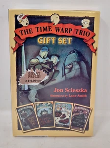 Time Warp Trio Gift Set Books 1-4 By Jon Scieszka BRAND NEW SEALED - Picture 1 of 4