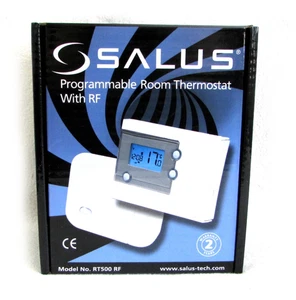 SALUS RT500 RF PROGRAMMABLE DIGITAL WIRELESS ROOM THERMOSTAT + RECEIVER RT500RF - Picture 1 of 1