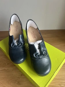 Hotter Comfort Concept Donna Navy Low Heeled Leather Shoes Size 3 Worn Once - Picture 1 of 9
