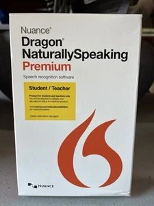 Nuance Dragon Naturally Speaking Premium 13 w/ Microphone Speech Recognition App - Picture 1 of 2
