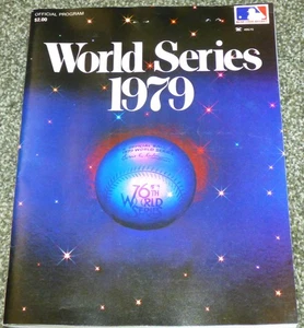 🐶  Official Program 1979 WORLD SERIES Major League Baseball & Ticket Stubs - Picture 1 of 3