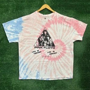 Pink Floyd Live in Concert Rock Band Tie-Dye T-Shirt Size Extra Large - Picture 1 of 4