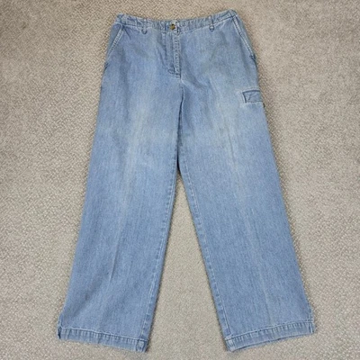 ORVIS 女式蓝色牛仔裤平底 8 码 — 第 1/4 张图片