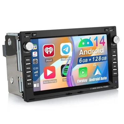 6GB+128GB Carplay Android 14 Autoradio Für VW Polo 9N Jetta Golf 4 Passat B5 T5 - Bild 1 von 4