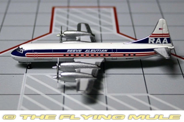 AeroClassics 1:400 L-188 Electra Reeve Aleutian N178RV - Image 1 of 1