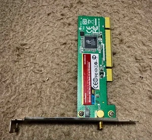 Edimax Wireless LAN PCI Adapter WLAN Netzwerkkarte mit abnehmbarer Antenne - Afbeelding 1 van 3