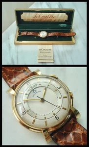 Vintage WRIST ALARM Vacheron & Constantin LeCoultre 10K Gold-Filled WATCH w/BOX - Picture 1 of 24