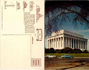 Postal de colección - Washington DC Lincoln Memorial Constitution Ave View - Imagen 1 de 1