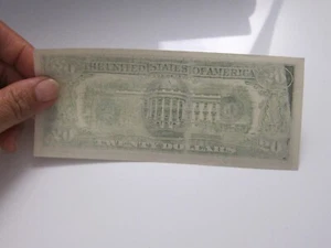 1985 $20 Printing Error on Back #L24636190K - Picture 1 of 18
