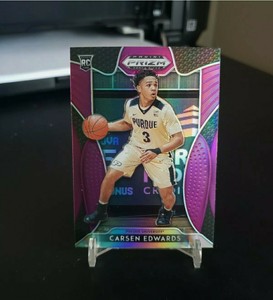 2019-20 Panini Prizm Draft Picks Carsen Edwards Prizm Purple #34 