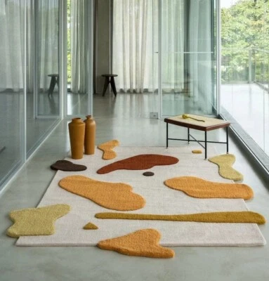 New Modern High &Low Design Hand Tufted Rug 6x9 . - Image 1 of 4