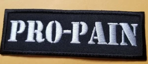 Parche banda bordado Pro-Pain aprox 1,5x4,25" planchar o coser - Imagen 1 de 2
