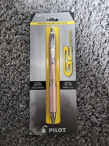 Pilot G2 Limited Premium Metal Refillable Rolling Ball Gel Pen .7mm Black Ink - Picture 1 of 1
