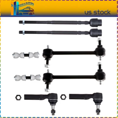 Barra estabilizadora de extremo de barra de amarre delantera apta para Chevrolet Monte Carlo 2000-2007 8 piezas Foto 1 de 4