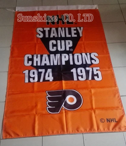 Philadelphia Flyers 2 Time Stanley Cup Champions Flag Cover