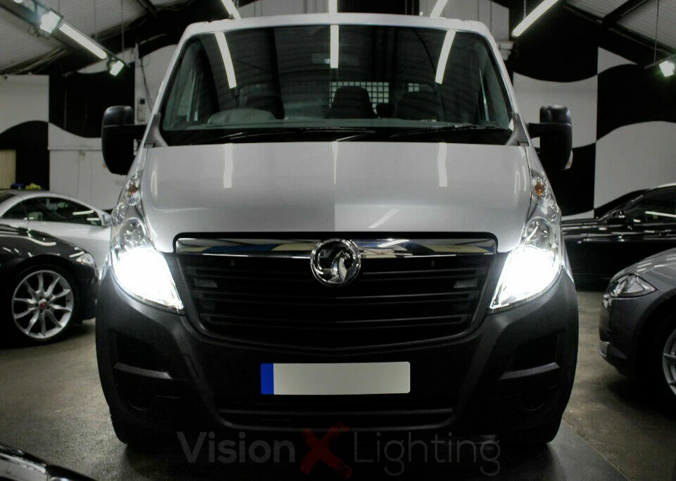 Lâmpadas de atualização Vauxhall Movano B 2010-2018 H7 LED 300% brilhante 6000lm branco Canbus - Imagem 1 de 1
