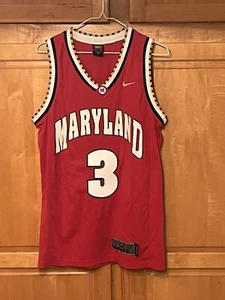 Camiseta Maryland Terps #3 Juan Dixon Nike Talla Pequeña Terrapins Roja - Imagen 1 de 6