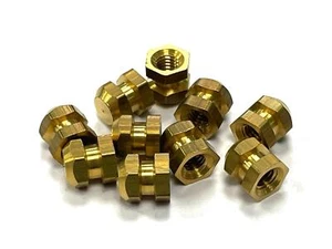 Inserto roscado (forma de sombrero) latón en blanco - Imagen 1 de 2