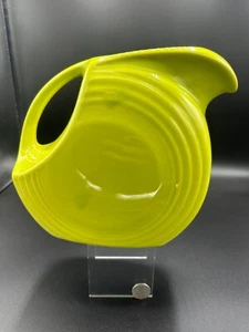 RARO C.1940 FIESTAWARE FIESTA EE. UU. DISCO GRANDE JARRA DE JUGO HIERBA DE LIMÓN VERDE 9" - Imagen 1 de 13