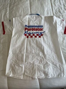 Vintage 90s Purolator Racing Pit Crew Shirt Chevy Goodyear Extra Large - Picture 1 of 8