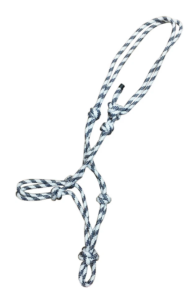 HKM Knotenhalfter weiß/dunkelblau - Bild 1 von 1