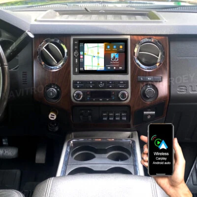 Radio estéreo GPS para Ford F-250 F-350 Super Duty 2006-2014 7" Carplay Android 13 Foto 1 de 4