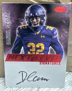Daniel Scott - 2023 Sage Football Low Series Next Level On Card Autograph