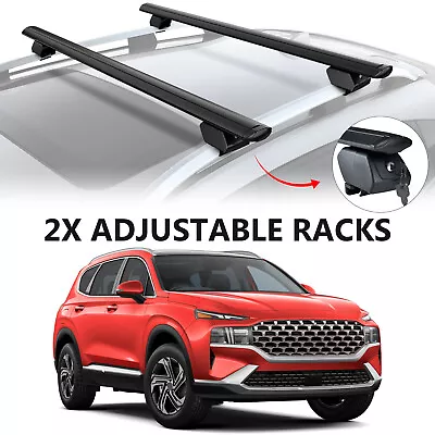 300LBS Lockable Roof Rack Cross Bar for 2013-2023 Hyundai Santa Fe Cargo Bars - Image 1 of 4