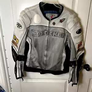 Chaqueta de malla Joe Rocket UFO 2.0 gris mediana blanca lavada - Imagen 1 de 20