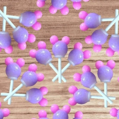 9 Faux Pink & Purple Mouse Lollipop Suckers for DIY, Play, M Mouse Party Decor  - Image 1 of 4