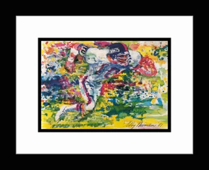 LEROY NEIMAN 'Brad Van Pelt' - Custom Matted & Framed Art Print - Picture 1 of 1