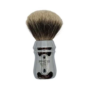 XXL 28mm Manchurian Badger, Heave Copper Chrome Handle Shaving Brush - by Zenith - Picture 1 of 3