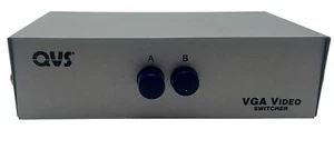 QVS 2 Port VGA/HD15 Video Selector 2x1 Video Switcher CA298-2P - Open Box - Picture 1 of 4