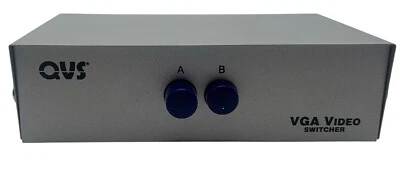 QVS 2 Port VGA/HD15 Video Selector 2x1 Video Switcher CA298-2P - Open Box - Image 1 of 4