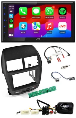 JVC Bluetooth 2DIN Lenkrad DAB USB Autoradio für Mitsubishi ASX 2010-2014 - Bild 1 von 4